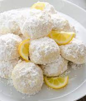 Lemon Coconut Snowball Cookies $20